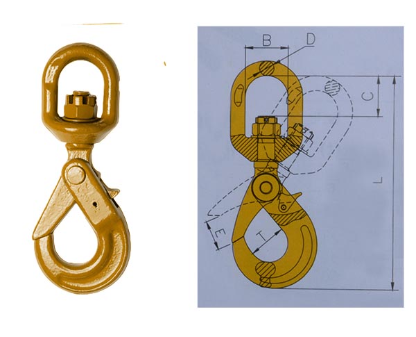 G80 European Swivel Self-Locking Hook（TH-83）